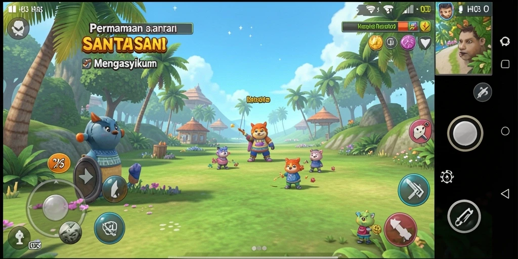 Screenshot utama H03 menunjukkan gameplay santai yang mengasyikkan.