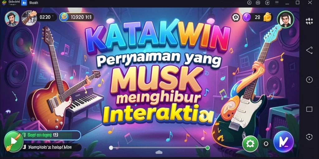 Screenshot gameplay <strong>KATAKWIN</strong> yang penuh warna dan interaktif.