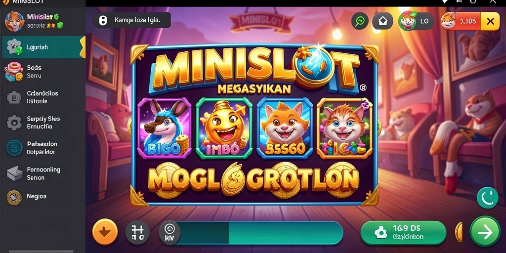 Tampilan gameplay seru dan mengasyikkan pada MINISLOT.