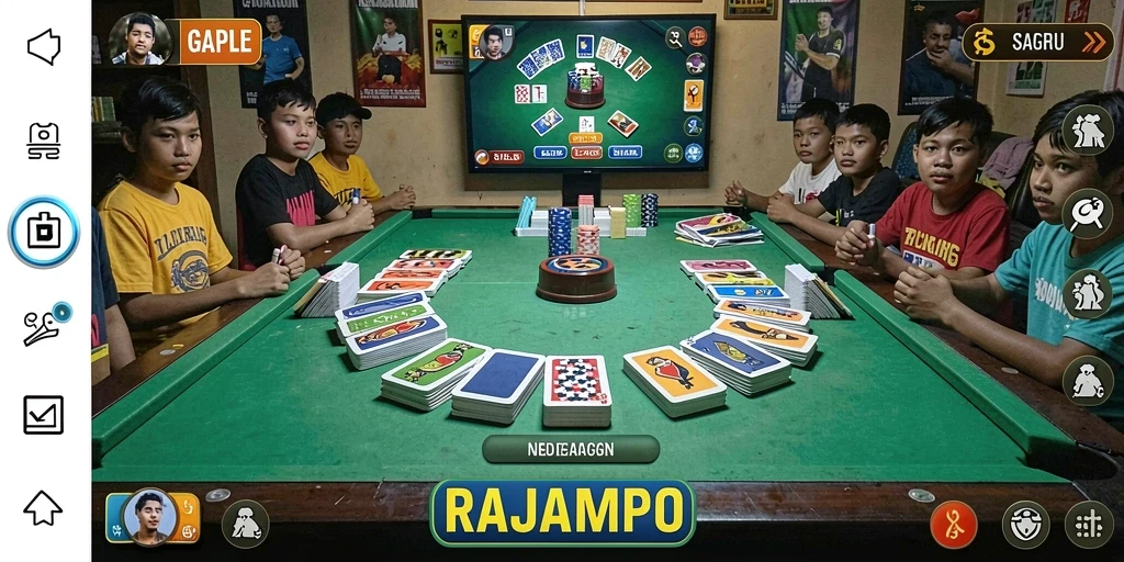 Tampilan gameplay seru dan interaktif di RAJAMPO.
