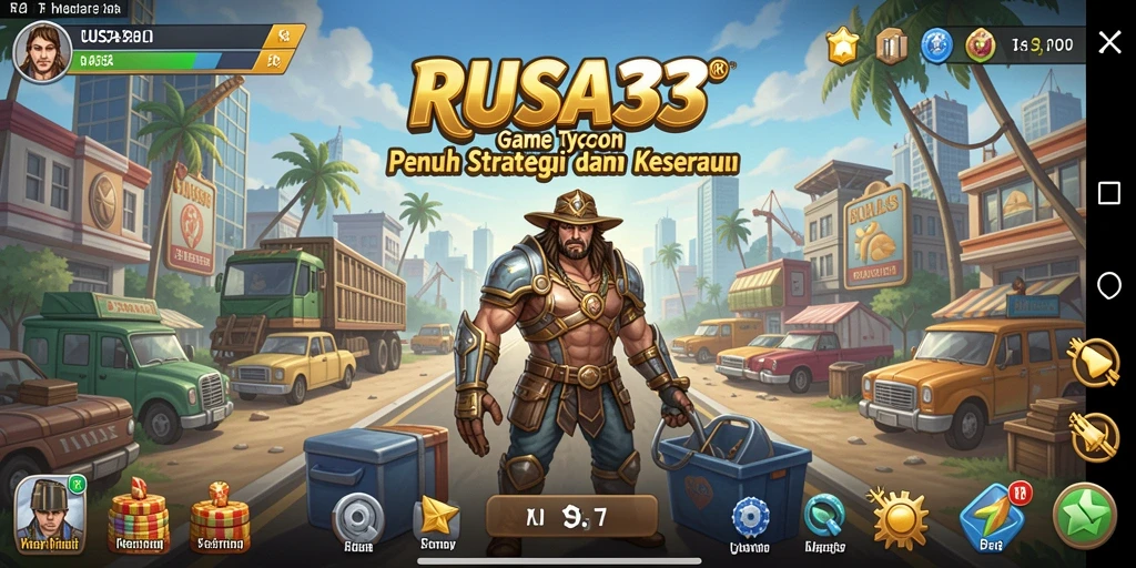 Screenshot gameplay menunjukkan interaksi dinamis dalam RUSA33.